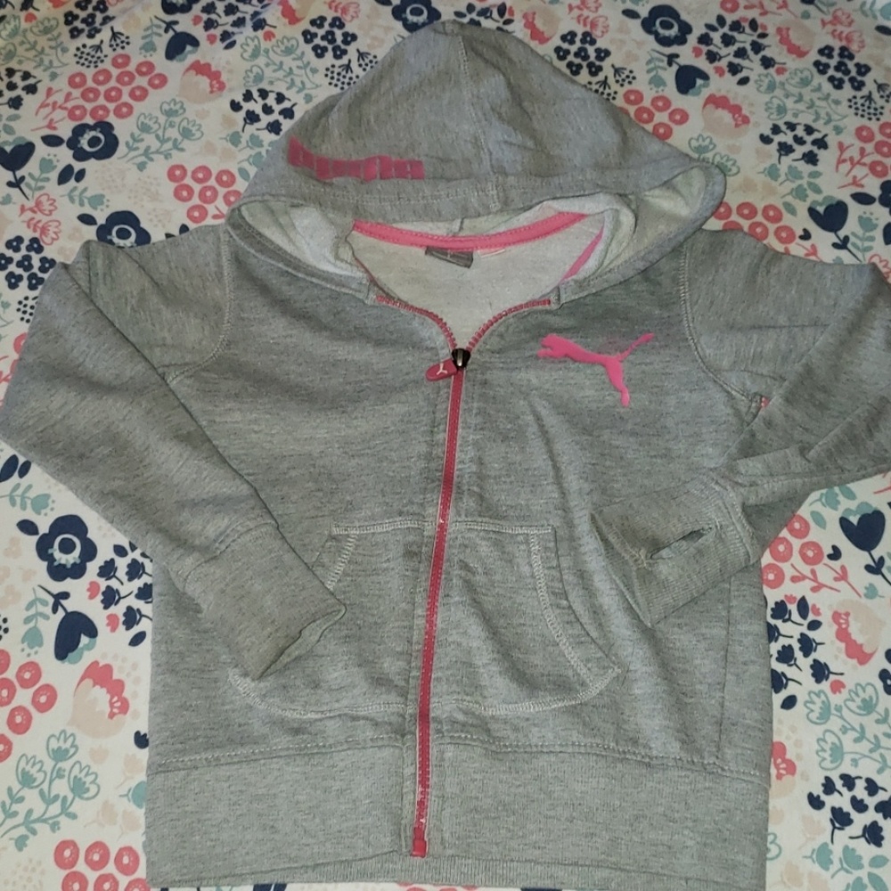 Girls Puma zip up hoodie